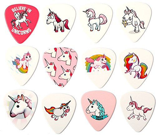 Unicorn Guitar Plectrums Set of 12, Harmony Picks