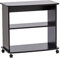 Mobile Carrello H.71 L.75 P.40, porta TV, Stampante, HI-FI, (Nero)