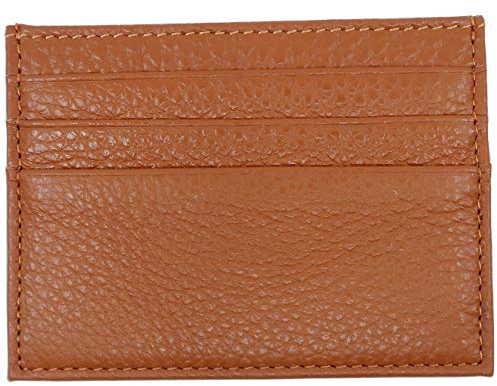 YEHMAN Porte Carte Gold en Cuir de Vachette véritable 7 emplacements Carte de crédit Minimaliste Ultra Plat pour Veste, Pantalon …