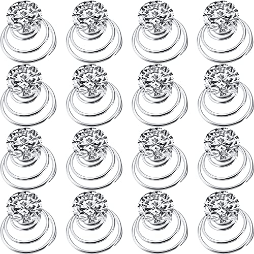 60-teiliges Twister-Set mit Kristallen, Strass, Haarnadeln, Spirale, für Hochzeit, Braut, Abschlussball, Party und wichtige Anlässe, mit transparentem Behälter (klar)