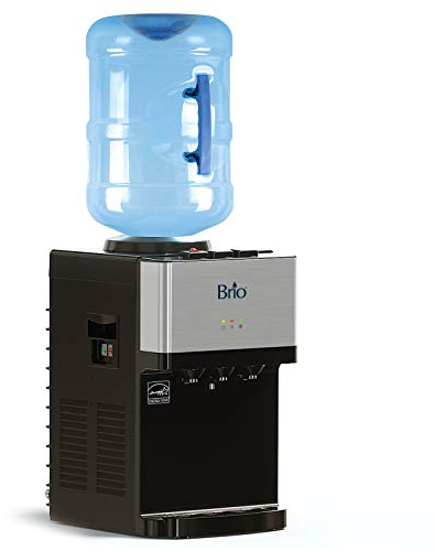 Brio Dispensador de enfriador de agua para encimera de carga superior de edición limitada con agua fría caliente y temperatura ambiente. Aprobado por UL/Energy Star