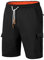 Mount Swiss - Herren Cargo Shorts mit 6 Taschen & Klett- BZW. Reiß-Verschluss I Freizeit Hose I Größe XL, Schwarz