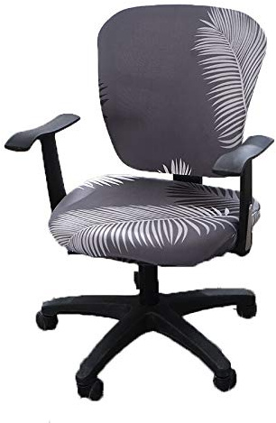 wonderfulwu Stretch Bürostuhl Bezug Spandex Office Computer Stuhlbezüge Abnehmbare Waschbare Drehbare Bürostuhl Hussen