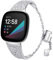 AISPORTS Bracelet Compatible avec Fitbit Sense Strap/Fitbit Versa 3 Strap for Women,Crystal Bling Glitter Diamond Wristband Boucle en métal Bracelet de Remplacement pour Fitbit Sense/Fitbit Versa 3