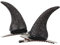 GUOJFEN Ox Horn Haarspangen Teufel Horn Haarspangen rutschfeste Kopfbedeckung Foto Requisiten Kostüm Halloween Cosplay Zubehör