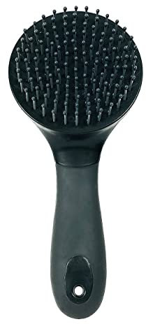 York Bürste Mähnen und Schweifbürste Nox Pferdebürste (grau-schwarz)