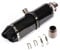 Silencieux d'échappement universels de moto 38-51mm Texture en fibre de carbone noire Tuyau d'échappement arrière En acier inoxydable Éliminateur de bruit Moto DB Killer pour ATV Scooter (B)