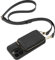 CUSTYPE iPhone 13 Case, Crossbody Wallet with Card Holder and Wrist Strap, Black Microfiber Leather Case for 6.1 Inch Pro Model