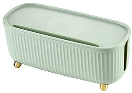 Cabilock Boîte De Gestion des Câbles : Boîte De Rangement du Cordon Et Couvercle pour Fils De Télévision L'ordinateur Le Routeur Le Concentrateur USB Et Multiprise sous Le