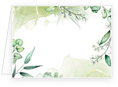 Edition Seidel 50 Premium Tischkarten Platzkarten Namenskarten Hochzeit Geburtstag Kommunion Konfirmation Taufe Firmung Jugendweihe Goldhochzeit Diamanthochzeit Eukalyptus