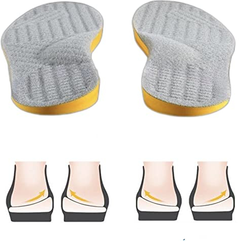 Goofort Women Men Posture Correcting Orthotic Insoles 4 in 1 Gel Insoles Flat feet Arch Support Orthopedic overpronation Supination Plantar Fasciitis Metatarsalgia X/O Valgus Varus Shoe Inserts