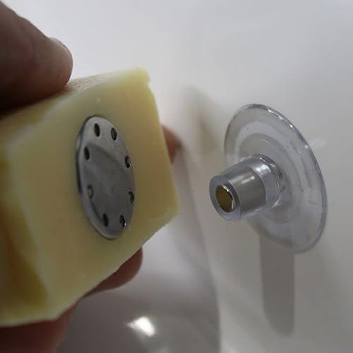 Porte Savon aimanté avec Ventouse. Fabriqué en France. pour Savon 90 à 180 GR