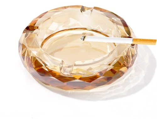 Aschenbecher Glas Aschenbecher Glas Aschenbecher für Zigaretten Aschenbecher Tischaschenbecher Tischaschenbecher Tischdeko für Zuhause Büro Büro (Glas