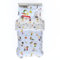 Franco Collectibles Peanuts Bettwäsche mit Mehreren Charakteren, superweiches Bettdecken- und Bettlaken-Set mit Kissenbezug, Doppelbett, 100% offizielles Lizenzprodukt, 5-teilig