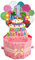 1 Jahr 3D Pop Up Geburtstagskarte,Rosa Grußkarte mit Umschlag,Mädchen Grußkarten Geburtstag Geburtstagskarte Zum 1.für eine Babyparty,Baby Shower Party.