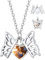 Custom4U Personalisierte Foto Medaillon Silber zum Öffnen für Bilder Memorial Damen Frauen Kupfer Schmetterling Anhänger Halskette mit Bild zum aufklappen für Mama Freundin Oma