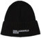 KARL LAGERFELD JEANS, Herren, Essential Logo Beanie, Schwarz, Einheitsgrösse