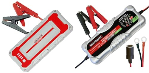 Dino KRAFTPAKET 136150 12V-1500A Starthilfegerät 62.9Wh-Die Neue kraftvolle Generation & 10a/5a/2a-12V/24V intelligentes automatisches Batterieladegerät