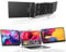 hualink Triple Laptop Screen Extender - 14 FHD 1080P IPS HDMI/USB-A/Type-C Portable Monitor for Laptop 13-17”Plug and Play for MacBook, Windows, Chrome, Switch