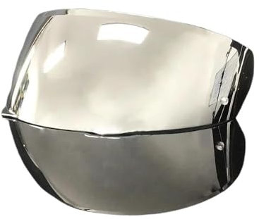 Anti Fog Motorrad Helm Visier Für HJC i90 Hj33 Motorradhelm Visier PC Visierlinse i90 Modell - Dark Ersatzvisier(Silver)