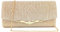 KBRPEY Damen Clutch Metallic Pailletten Abendtasche mit Abnehmbarer Kette Elegant Abendtasche Handtaschen Umschlagtasche Schultertaschen für Hochzeit Party Freizeit Date