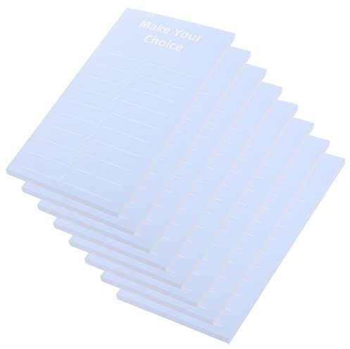 Gogogmee 8stücke Abreißbare Memo-Listen Einfache Notizblöcke Haushaltsplanung Notizblöcke Planlieferung