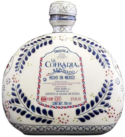 Tequila La Cofradía Talavera Cerámica Reposado 70 cl