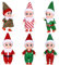 YUNHENTONG Weihnachtself 6 Stück, Weihnachtswichtel Figuren Elfen Puppe Wichtel Puppe Mini Weihnachtselfen Klein für Kinder Erwachsene Weihnachtsspielzeug Dekorationen