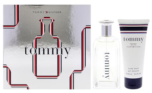 Tommy by Tommy Hilfiger for Men – 2 Stück Geschenk-Set 3,4 oz EDT Spray, 3,4 oz Body Wash