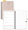 POPRUN Taschenkalender 2025 2026 Klein Notizbuch (Aug.2025-Dez.2026), ca. A6 (16 x 10,5 cm), kalender 2025 Klein Ringbuch mit Softcover - Terminplaner mit Plastiklineal - Zartrosa