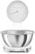 Smeg, Balance de Cuisine Numérique et Analogique KSF01WHWW, Bol Amovible en Acier Inox de 1,8 L, Quatre Unités de Mesure g/ml et lb.oz/fl.oz, avec Fonction Tare, Capacité Maximale 5kg, Blanc