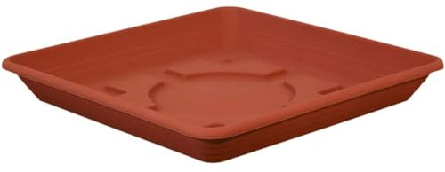 Geli Sottovaso Nora Terracotta quadrato, 25 cm, in plastica