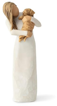 WPNCYK 1 Pcs Heartwarming Memorial Gift for Dog Lovers, Sympathy Keepsake, Handcrafted Resin Sculpture, Miniature Home Decor for Shelf/Office/Pet Loss Sympathy Gift
