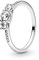 PANDORA Fairytale Sparkle Ring, Sterling Silver, Clear Cubic Zirconia, Size 4.5
