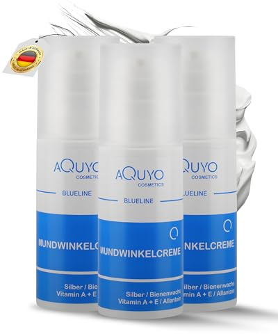 Blueline Mundwinkel & Lippen Creme (100ml) | Lippenpflege für trockene, spröde, entzündete oder eingerissene Mundwinkel und Lippen | Gesichtspflege bei Akne oder unreiner Haut im Gesicht