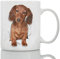 Taza de cerámica divertida con diseño de perro salchicha – Taza de café divertida – Gran regalo de cumpleaños o Navidad sorpresa