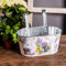 DARO DEKO Metall Hängetopf mit 2 Henkeln - 23cm x 11cm Lavendel 1 Stück