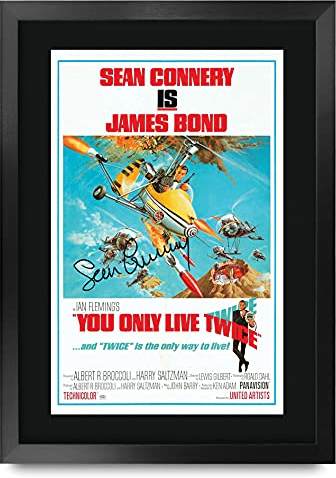 HWC Trading A3 FR James Bond - Man lebt nur zweimal Movie Poster Sean Connery Signed Geschenk GESTALTET A3 Printed Autogramm Film Geschenke drucken Fotobildanzeige