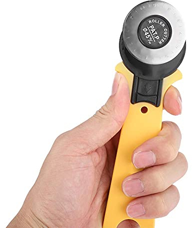 45mm Poignée Rotatif Cutter Soft Grip Confort Boucle Rotation Cutter Droite En Cuir Outil De Coupe pour Tissus Papiers Mousses Fabric Tools Fabric Tools Fabric Tools