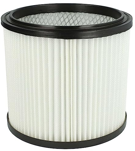 vhbw 1x filtro a pieghe piatte compatibile con Alaska WVC 1600 aspirapolvere - nero/bianco
