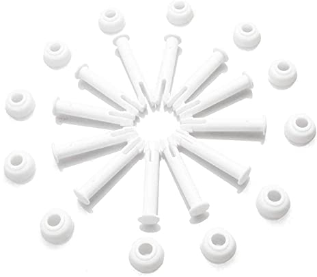 tEEZErshop Intex Pool Ersatzteile(12 pcs),Joint Pins 10312 & Seals für Intex 13'-24' Frame&Round Pool, Intexpool Replacement Ersatzteile, 6cm/2.36in Länge