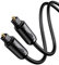 UGREEN Optisches Kabel Toslink Kabel mit Rund Design, Digital Audio Kabel kompatibel mit Heimkino, Stereoanlage, Soundbar, Fernseher, PS4, Xbox usw. (1m)