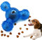 JOJYO Hundeball,Futterball für Hunde mit 3 Löchern zum Füttern und zur Zahnreinigung und zum IQ-Training für Kleine Mittelgroße Hunde (Blau)