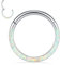 16G Opal Nasenringe Septum Clicker 316L Chirurgisches Stahlsegment Helix Knorpel Ohrringe Creolen Daith Piercing Schmuck