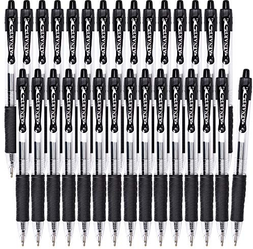 Aen Art 30 Gel Pens, Retractable Gel Ink Roller Pens for Smoothly Writing