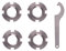 New Direction Tackle Universelle Richtmutter (4 Stück) für Bissanzeiger