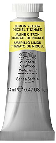Winsor & Newton Professional Watercolour Paint, Artist Quality, Finest Pigments, Lemon Yellow Nickel Titanate, 14 ml Tube