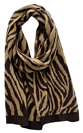 Dawwoti Frauen Winter Schals und Wraps Mode Zebra Muster Langen Hals Schal Weiche Warme Tücher