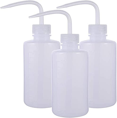 WANGZAIZAI 3 Stück Pflanzen Wasser Blume des Frischen Flasche Transparent Spritzflasche Waschen Squeeze Flasche Waschflasche Kunststoff Quetschflaschen Squeeze Bottle Sprühflasche 250ml