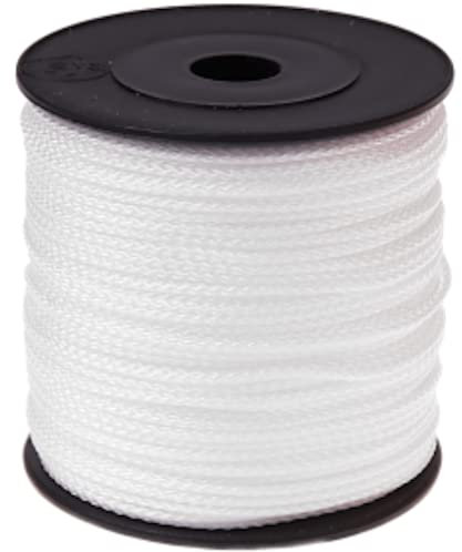 Cordon Fil Attache tétine ou Fil Bijou 100 Mètres la Bobine 1,5 mm idéal Attache Attache tétine Blanc